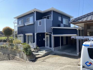 玉名市H様邸 築25年二階建て 屋根外壁塗装工事/おうちの印象が変わります!